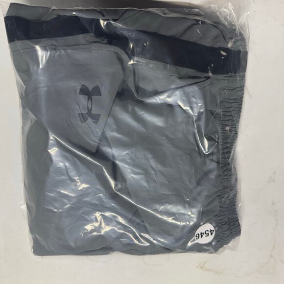 Under Armour Brawler Sweatpants Mens Gray Elastic Waist Wicking Spellout L FLAW - Picture 16 of 16